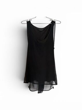 rag & bone Black Layered Chiffon Camisole